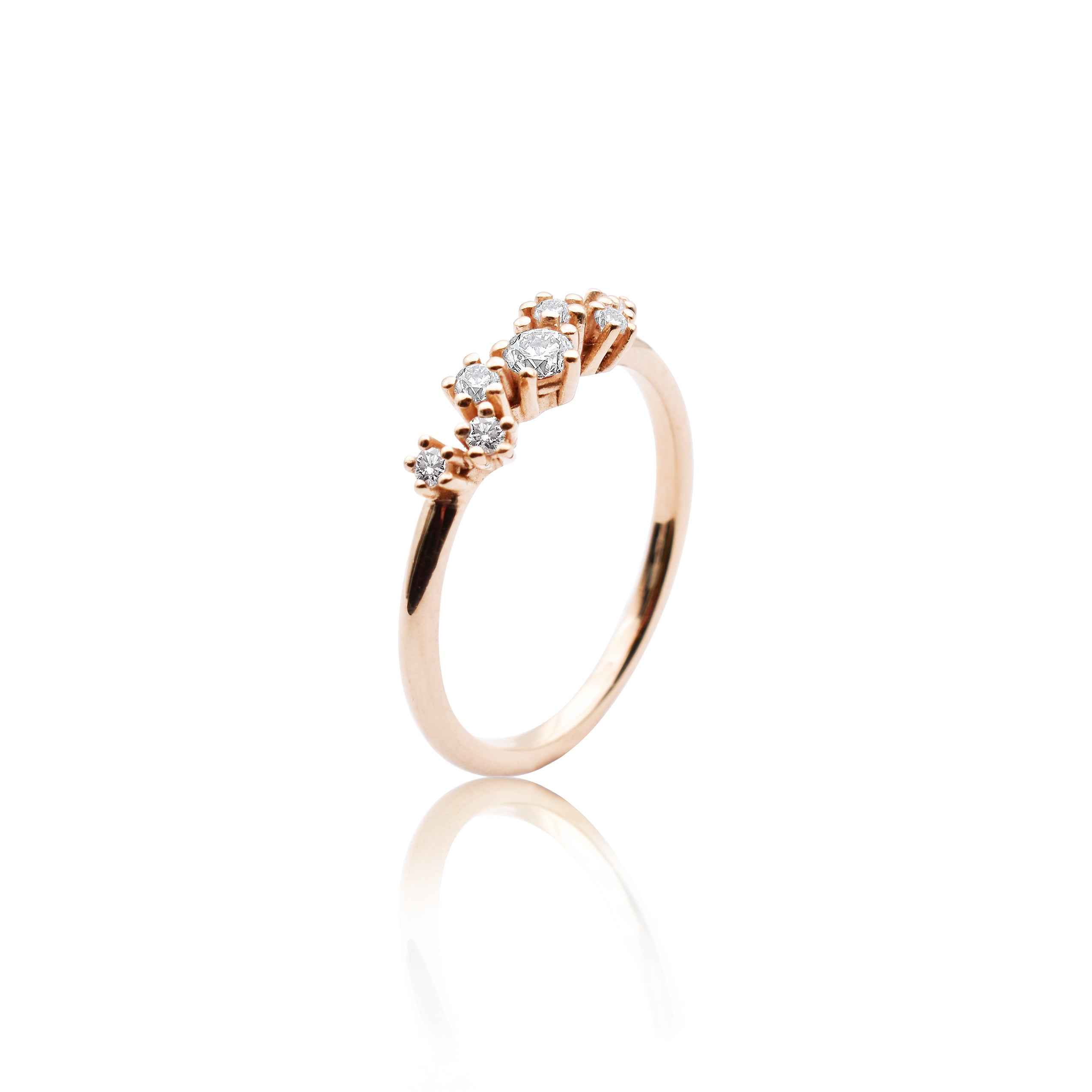 585er popular Gold Ring mit Brillanten