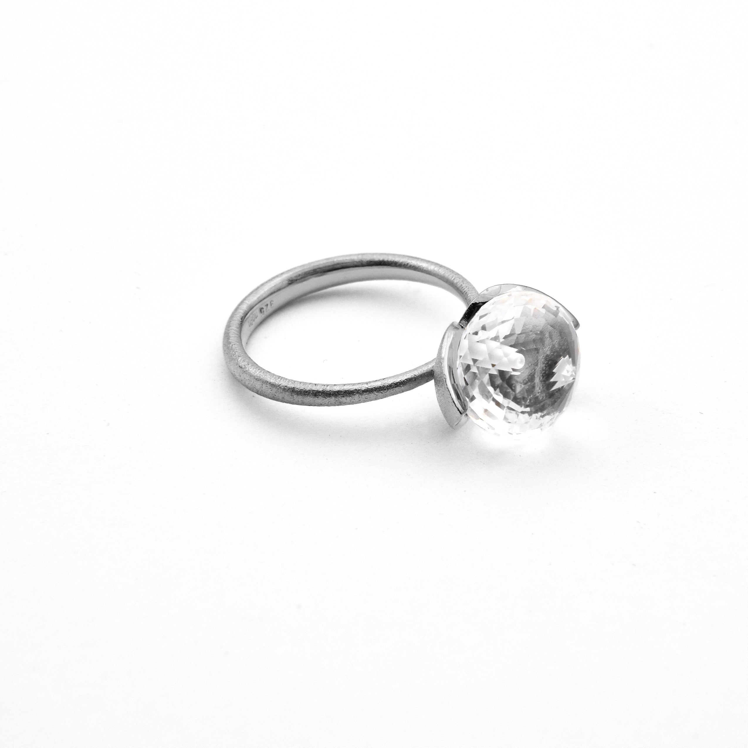 Dolce ring "medium" met bergkristal 925/-