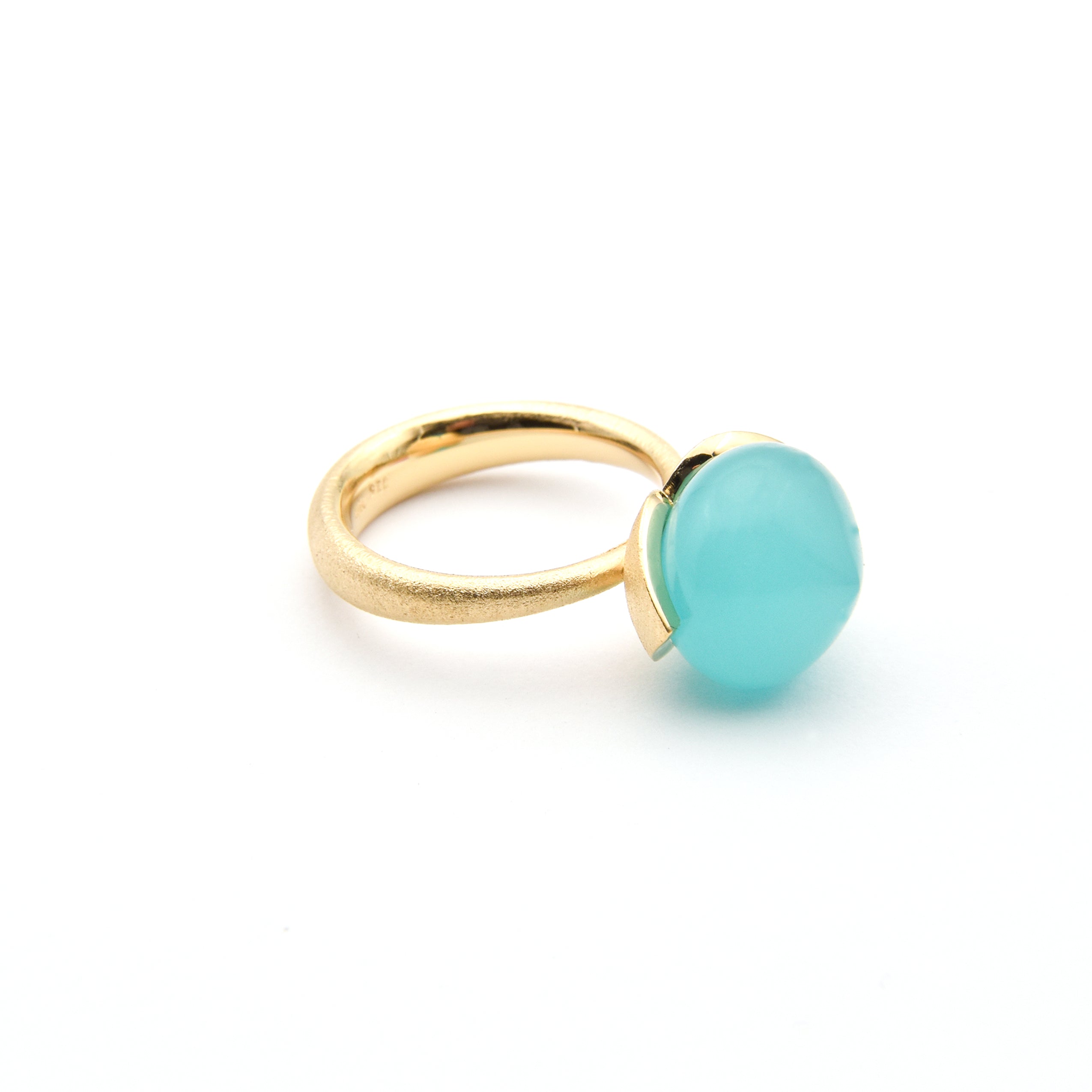 Dolce Ring "big" mit Chalcedon rec. 925/-