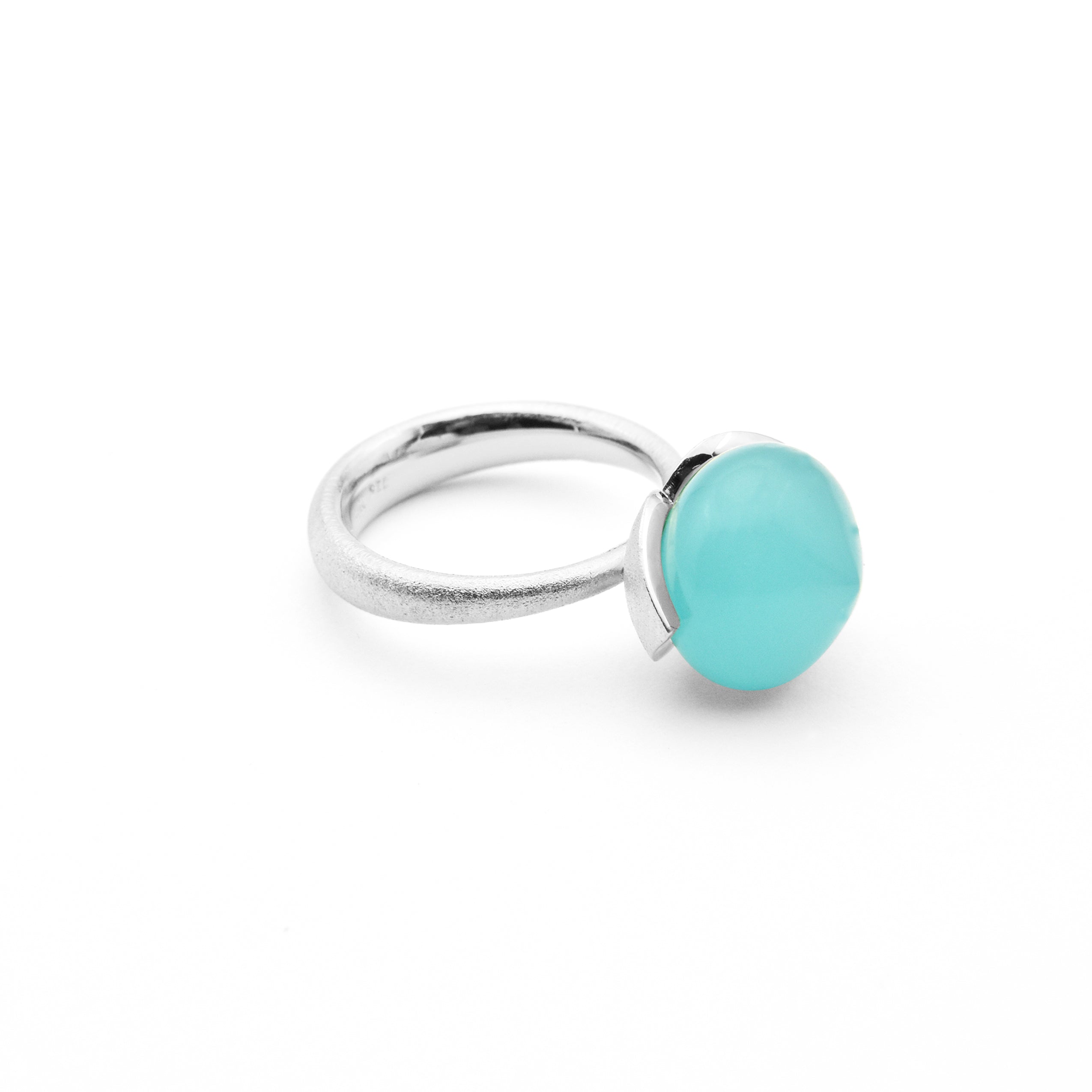 Dolce Ring "big" mit Chalcedon rec. 925/-