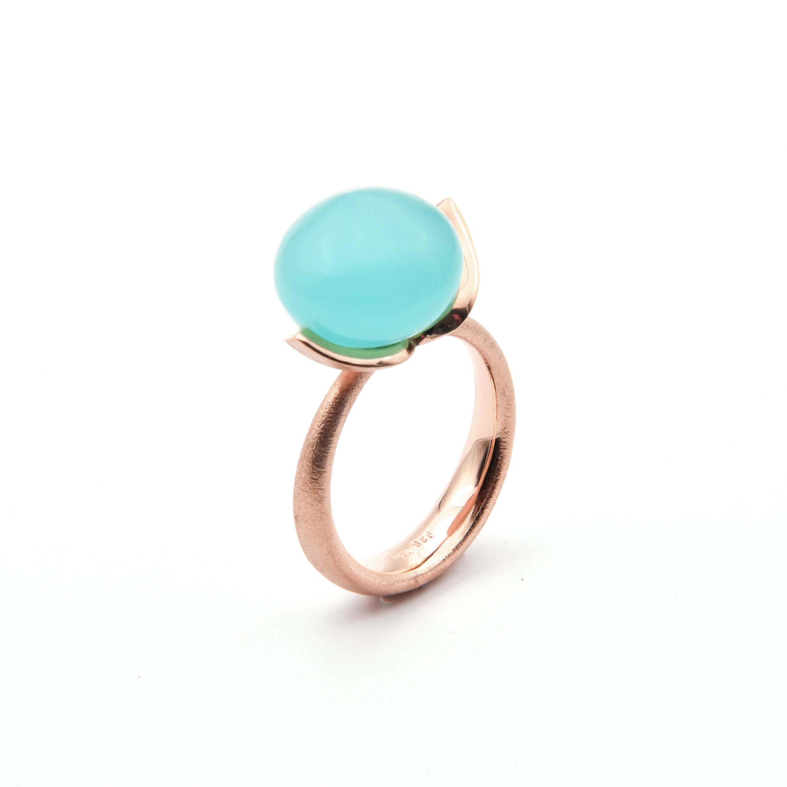 Dolce Ring "big" mit Chalcedon rec. 925/-